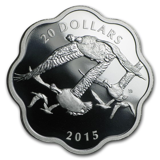 2015 Canada 3/4 oz Silver Master of the Sky Canada Goose 2015 Canada 3/4 oz Silver Master of the Sky Canada Goose